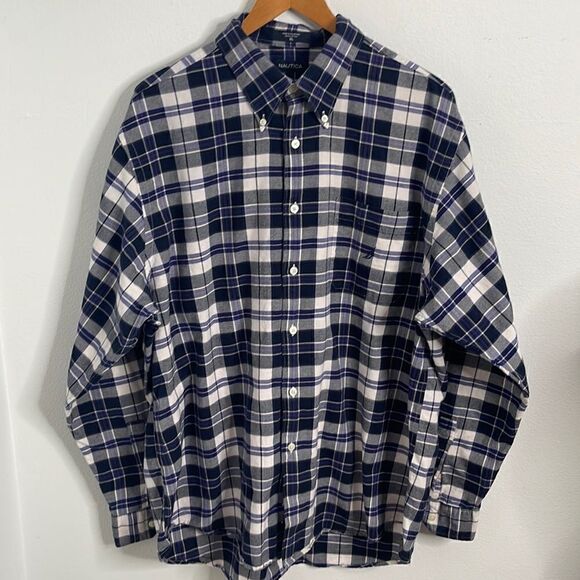 Nautica button up cotton shirt.  Size XL. - Picture 1 of 5